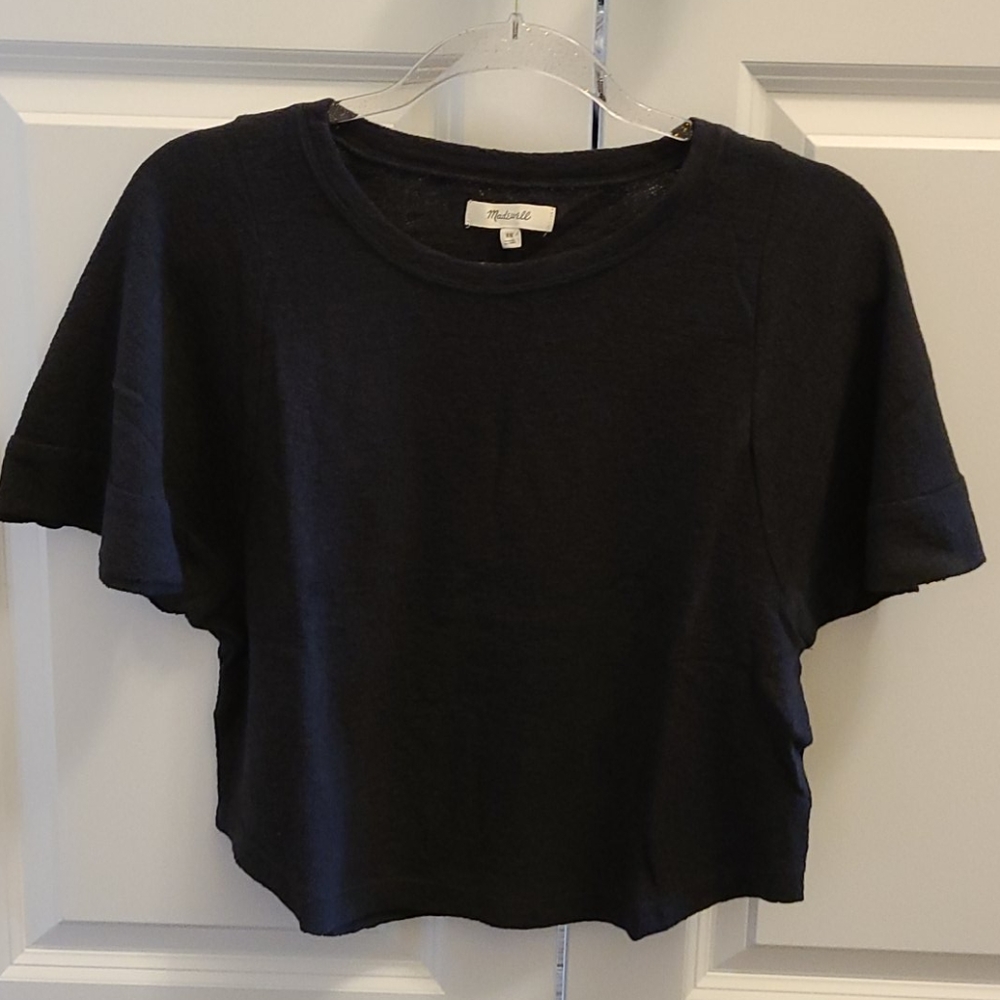 Nwot! Madewell Texture & Thread Flutter-Sleeve Top - image 3